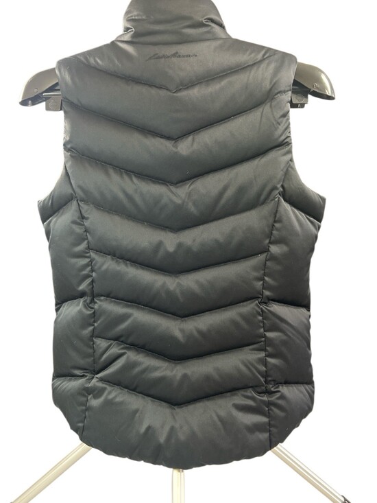 Eddie Bauer 550 Down Vest Women's Size M Black 75% Goose Down - Picture 2 of 9